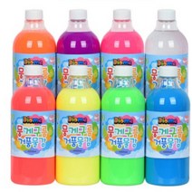 거품물감 아기물감놀이 리필 1000ml 8색 세트 KC인증