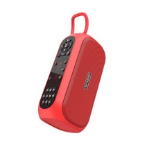스피커 pc 사운드 블루투스 게이밍 새로운 WKING X3 휴대용 FM 라디오 알람 시계 디지털 온 디맨드 듀얼 지원 TF 카드 USB 재생, [02] 빨간
