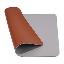 생활공식 양면가죽 마우스패드, 그레이+브라운