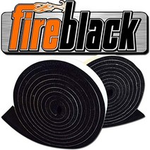 FireBlack 125 Black Nomex Self Stick Replacement Big Green Egg Gasket High Temp w/LavaLock (tm) LG X, 1