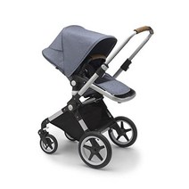 Bugaboo Lynx 사이즈 유모차 한 손 조작 전지형 Turtle One by Nuna 카시트와 호환, 알루/블루 믹스