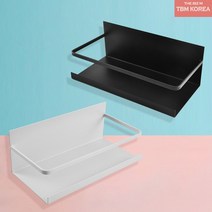 티비엠코리아 냉장고 현관문 부착 자석선반 2세트, 블랙+블랙