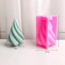 실리콘 토끼 몰드 곰돌이 도넛 원형 틀 Diy 원추형 기하학 곡선 열 실리콘 촛불 금형 3D 크리 에이 티브 회, 04 B