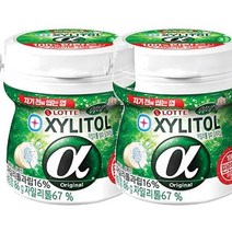 롯데제과 자일리톨 알파 오리지날 용기 86g, 2개