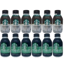 [올쇼유]스타벅스 더블샷 에스프레소크림 275ml 6개+파이크 스위트 블랙 275ml 6개, 12개