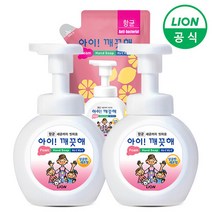 [라이온코리아] 아이깨끗해 용기 490ml 2개+리필 450ml 1개, 상세 설명 참조, 제품선택:3.청포도 490ml 2개+450ml 1개