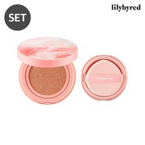 릴리바이레드 코튼 블러 에어쿠션 본품쿠션, 23호 내추럴코튼(L093A), 23호 내추럴코튼리필(L096A)