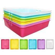 소프트 교구바구니(대), 흰색{반투명}