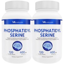 [미국빠른직구] 신제품 마이라이프 내추럴스 포스파티딜세린 400 mg 120정 2병
