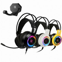 COX CH50 가상 7.1 진동 RGB LED 게이밍 헤드셋 블랙, 쿠팡 본상품선택