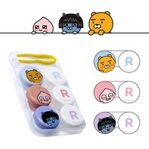 카카오프렌즈 컴팩트 렌즈케이스, 혼합색상, 2개