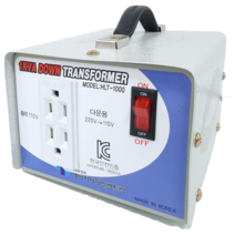 한일 트랜스 가정용 변압기 1KVA 미국 일본제품사용 220V-100V 110V 120V HI-1000D 다운 승압 도란스 소형 강압기 1k 2k 3k 5k 한일테크, 1K 한국에서 일본제품사용(220V-100V), HLT-1000 100V