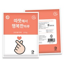 해피데이 따뜻해서 행복한 하루 핫팩 포켓형 100g, 10개