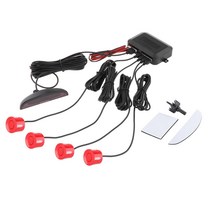 자동 후방 백업 레이더 시스템 사운드 경고 주차 지원 LED 디스플레이 거리 감지 알람 키트 보안, 01 White