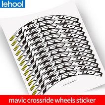 엔비휠셋 Mavic crossride 산악 자전거 휠셋 스티커 26 림휠셋 림 스프라켓, 26인치 그린, 26인치 그린