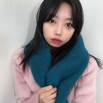 VANANA2 여성 남성 커플템 컬러풀 아크릴 니트 머플러 목도리