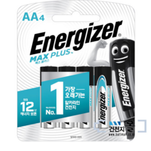에너자이저 맥스 플러스 건전지 AA (1.5V) 4알(1카드) LR6 알카라인