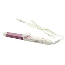 전문가용 매직기 미용실 음이온 고데기 반달 판 3 In 1 Hair Straightener and Curler 모든 헤어 타입의 컬링 아이언 헤어 스타일링을위한 전기석 세라믹 트위, 01 PURPLE_01