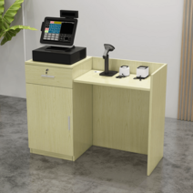 카운터 테이블 인포메이션 미용실 식당 안내데스크 5종, 80x42x80cm, E.흰단풍나무