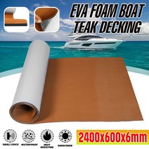 보트수리 자동 접착 폼 티크 EVA 해양 바닥재 600mm-3000mm 인조 보트, 02 3000x900x6mm