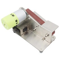 15도 샌더 벨트 기계 150W 전기 벨트 샌더 연마기 샌더 연삭 공구 커터 가장자리 숫돌, Silver