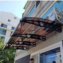 1870X9600 렉산색상 테라스파고라 폴리카보네이트 돌출차양 렉산지붕제작 햇빛가리게, 브라운엠보, 블루, 블랙