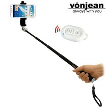 [본젠] MT-406 미니 셀카봉 + VCM-553G 스마트폰 홀더 + S3 블루투스 리모, 색상선택:실버