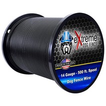 Extreme Dog Fence 전기 개 펜스 와이어 14 게이지 500 피트 - 튼튼한 울타리 경계 모든 지상 애완 동물 시스템 및 로봇 잔디깎기와 호환