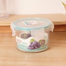다용도밀폐용기 PP용기 클리어 원형 (300ml)