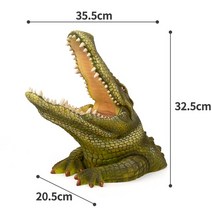 원예 동상 동물 악어 조각 야외 정원 장식 가산 수영장 및 컨트리 하우스 풍경, 01 A