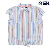 스트라이프 블라우스_P300311594, 4.Blue/120