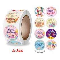 초대장 카드 생일 축하 인사말 카드 12 장 감사합니다 DIY 봉투와 빈 접는, 16 sticker 2.5cm 500pcs