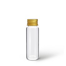 유리병 바이알 SB40 투명 40ml 샘플 소분 미니 병 용기, 바이알 투명 SB40 플라스틱캡 블랙, 1개