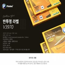 프린텍 반투명라벨 V3970-10 21칸