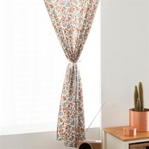 아트박스/마리하우스 루핀 아이보리 플라워커튼 (반창커튼)