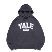 예일 투톤 아치 후드티 맨투맨 차콜