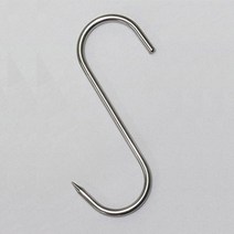 정육고리 S자고리 고기걸이 바베큐 후크 회전 정육점 S고리 스텐304 1.9X7cm 국산, 정육S고리-스텐304 /, 정육6T(4.5X15cm)국산