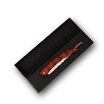 면도기 나무 손잡이가 있는 바버샵 스테인레스 스틸 스트레이트 엣지 날카로운 이발사 제거 콧수염 칼, [01] razor