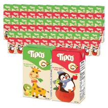 팁코 키즈 애플&그레이프 110ml 4개X9팩 + 팁코 키즈 믹스베지&후르츠 110ml 4개X9팩 (36개+36개), 단품