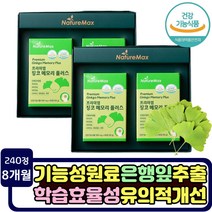 식약처 최대 은행잎 추출물 기억력 혈행건강 향상 영양제 면역력 높이는 혈관개선 건강기능식품 GINKO 에너지 생성 아연 바티민 보충 혈행개선 어머니 아버지 노년층 노인 진코
