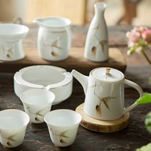 2금 백자 전통 찻잔 도자기 다도잔 차판 다기세트 찻상 고급 녹차 집들이 결혼 스승 선물