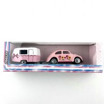 자전거트레일러 1/64 Majorette VW T1 지프 에어 스 트리머 트레일러 비틀 다이 캐스트 합금 자동차 장식, 01 MJ212053184-1