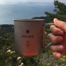 스노우 피크 티타늄 더블월 머그컵 snow peak MG-143, 450ml