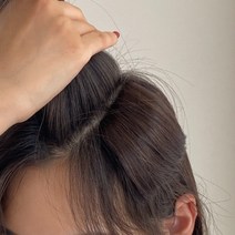 키메라제이 헤어뽕 정수리 볼륨 부분 가발 헤어 피스 2size, HA808_초코브라운 1핀