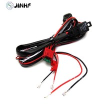 워크인스위치 새로운 1pc led 작업 라이트 바 배선 하네스 제어 스위치 키트 릴레이, 없음