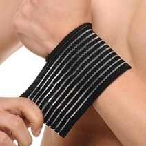 통풍소재 압박밴드 스트랩 손목아대 발목 손목보호대 테니스 골프 헬스, 블루