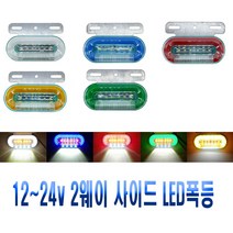 차량용 면발광 노면 차폭등 12~24V 겸용 LED 시그널램프 후미등 브레이크등 사이드램프 화물차 윙바디 탑차, 노면차폭등(레드)