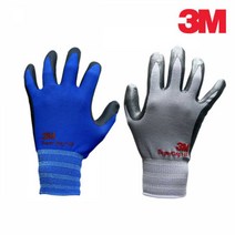 규즈몰 3M 코팅 장갑 농사용 노가다 농사 원예용 작업 작업용, 청색 L