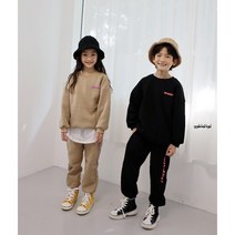 키즈 아동 기모트레이닝상하복 주니어 초등학생 세컨상하 남아 여아 기모 운동복상하세트