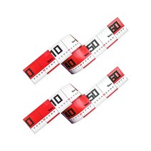 낚시줄자 계측자 붕어 배스 줄자 낚시 측정 눈금자 접착제 방수 정확한 휴대용 태클 액세서리 용품 65cm 2 개, 빨간+CHINA